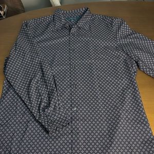Perry Ellis Slim Fit Stretch XL Men’s Button Down Long Sleeve Dress Shirt